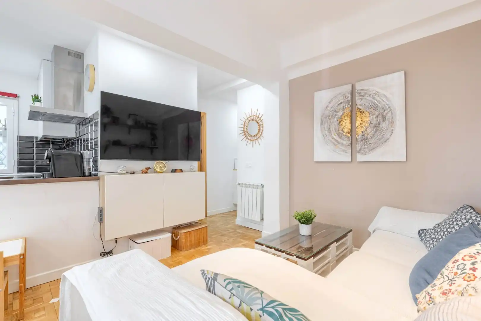 Wohnung zum Verkauf in Calle de Eugenio Salazar, 19, Ciudad Jardín Wohnzimmer von Wohnung zum Verkauf in Madrid Capital mit Klimaanlage