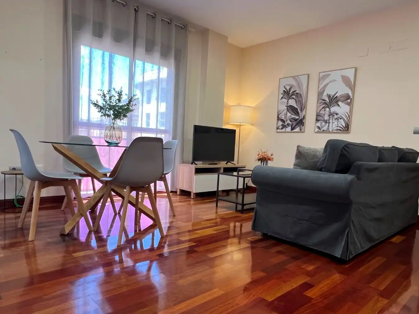 Sala d'estar de Pis de lloguer en Badajoz amb Aire condicionat, Calefacció i Parquet