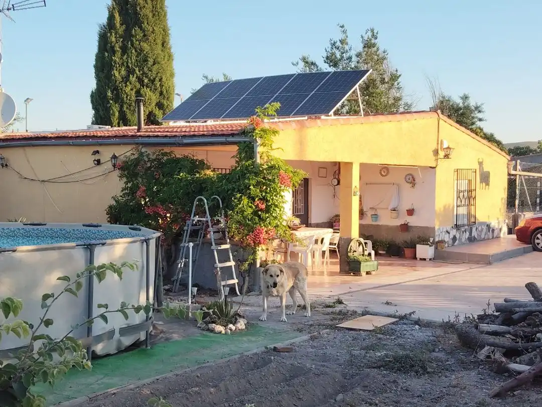Garden of Houses for sale in Estremera  with Air Conditioner, Heating and Private garden