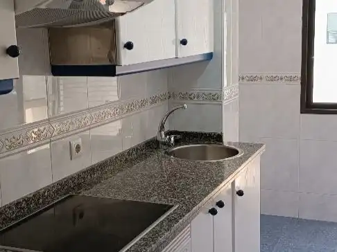 Kitchen of Flat for sale in Oviedo   with Heating, Parquet flooring and Terrace