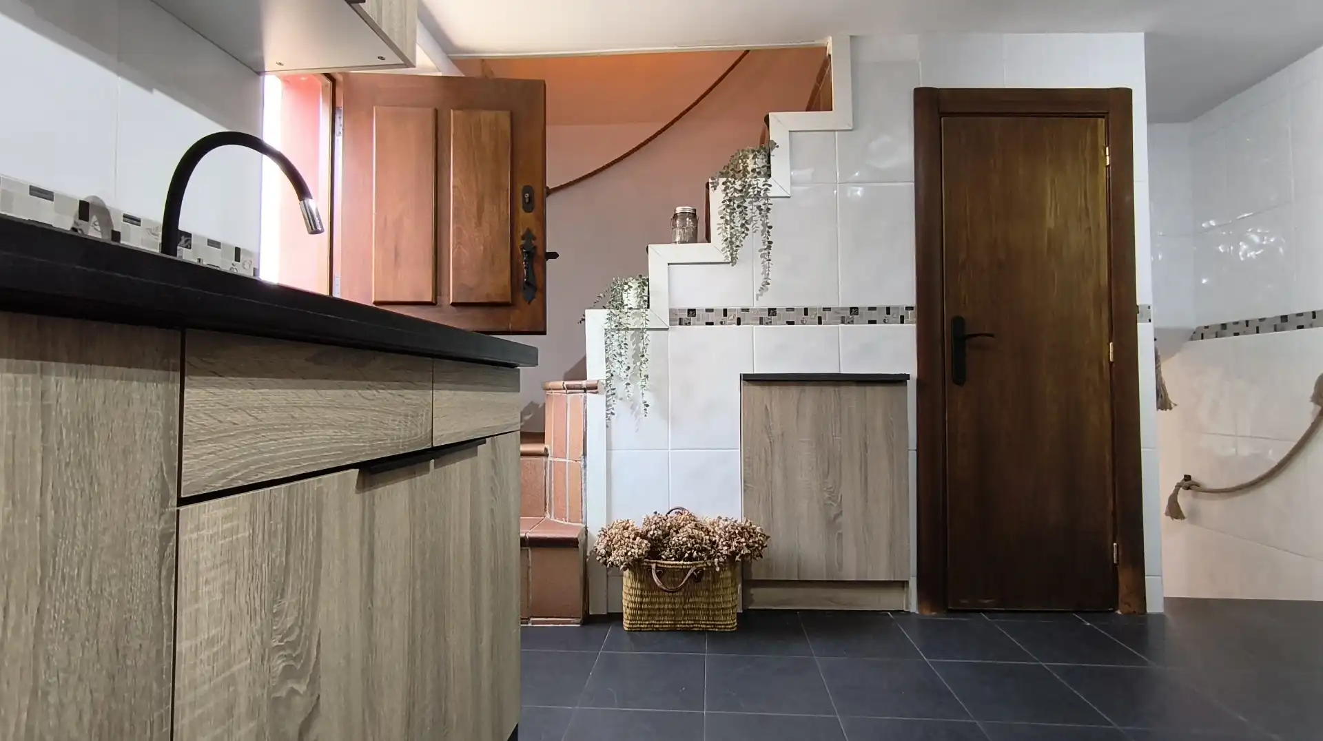 Cocina de Casa adosada en venta en Oviedo  con Terraza