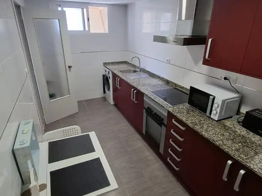 Cuina de Apartament de lloguer en El Puig de Santa Maria amb Terrassa, Piscina i Moblat
