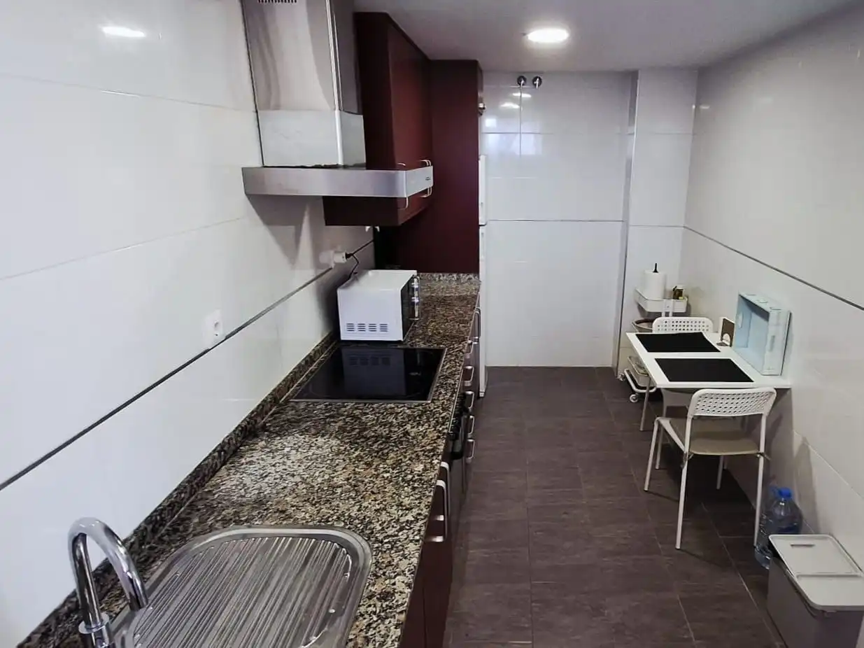 Cuina de Apartament de lloguer en El Puig de Santa Maria amb Terrassa, Piscina i Moblat