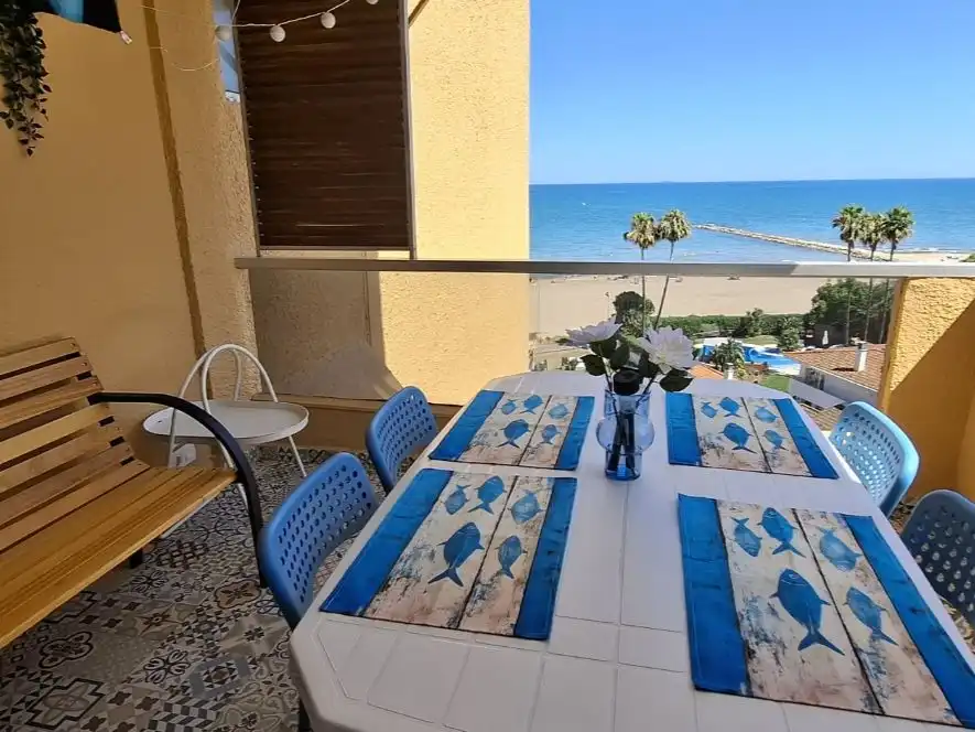 Terrassa de Apartament de lloguer en El Puig de Santa Maria amb Terrassa, Piscina i Moblat
