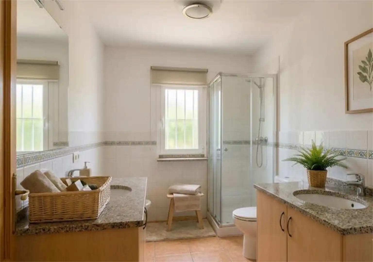 Baño de Casa o chalet de alquiler en Almonte con Jardín privado, Terraza y Piscina
