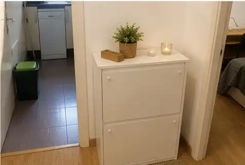 Room in Carrer del Tajo, Horta Bedroom of Flat for share in Barcelona with Air Conditioner, Parquet flooring and Terrace