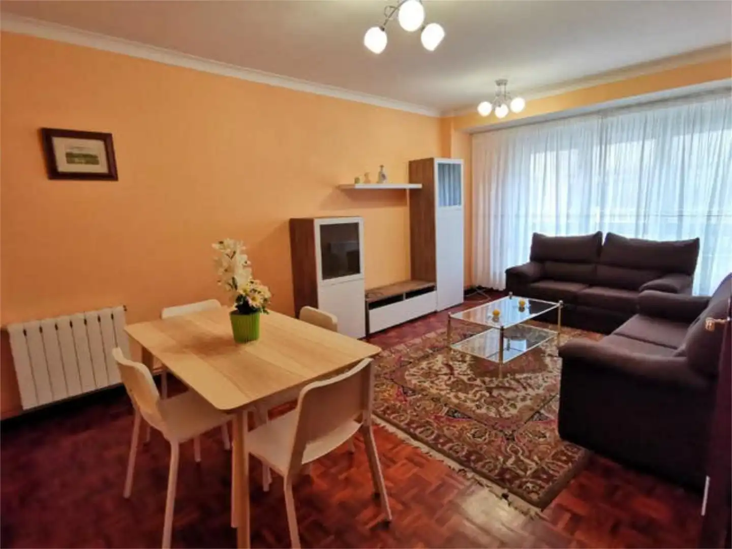 Flat for rent in Agra del Orzán - Ventorrillo Living room of Flat for rent in A Coruña Capital with Heating and Furnished