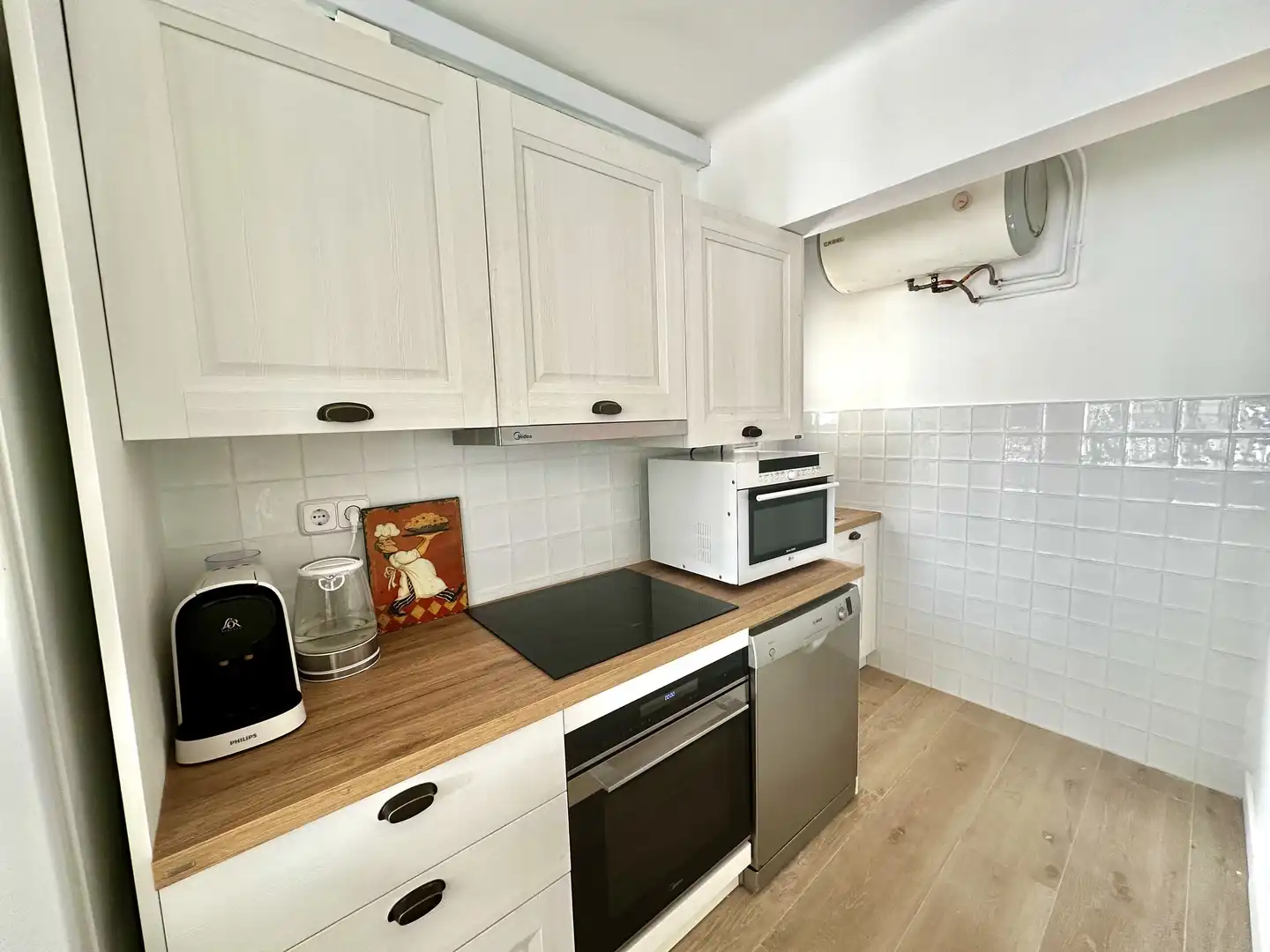 Wohnung zur Miete in Carrer Enric Morera, 32, Arenys de Munt Küche von Wohnung zur Miete in Arenys de Munt mit Heizung, Parkett und Terrasse