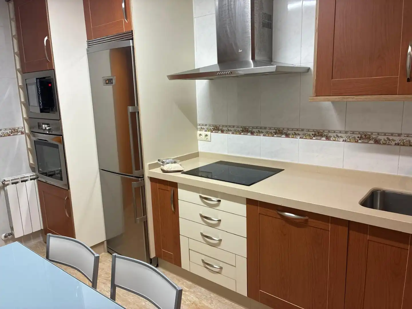 Küche von Wohnung zur Miete in Melide mit Heizung, Parkett und Abstellraum