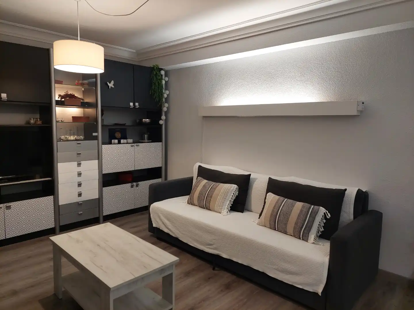 Sala de estar de Piso de alquiler en Madrid con Aire acondicionado, Calefacción y Parquet