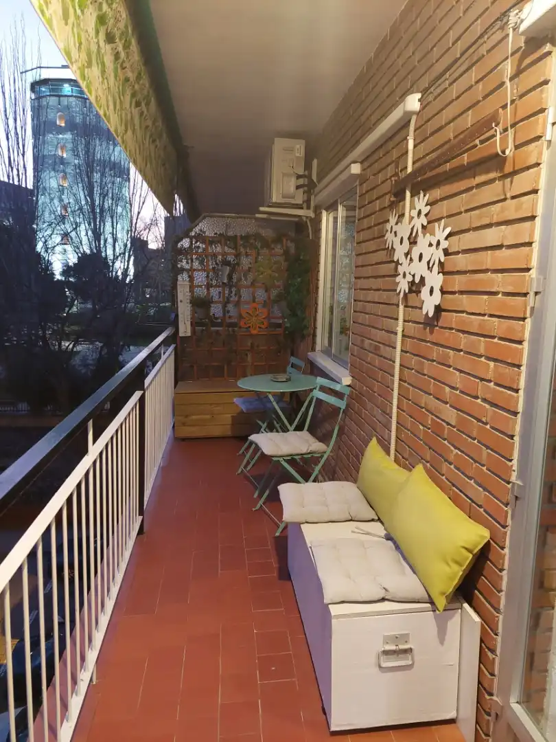 Terraza de Piso de alquiler en Madrid con Aire acondicionado, Calefacción y Parquet