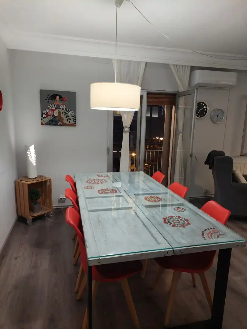 Comedor de Piso de alquiler en Madrid con Aire acondicionado, Calefacción y Parquet