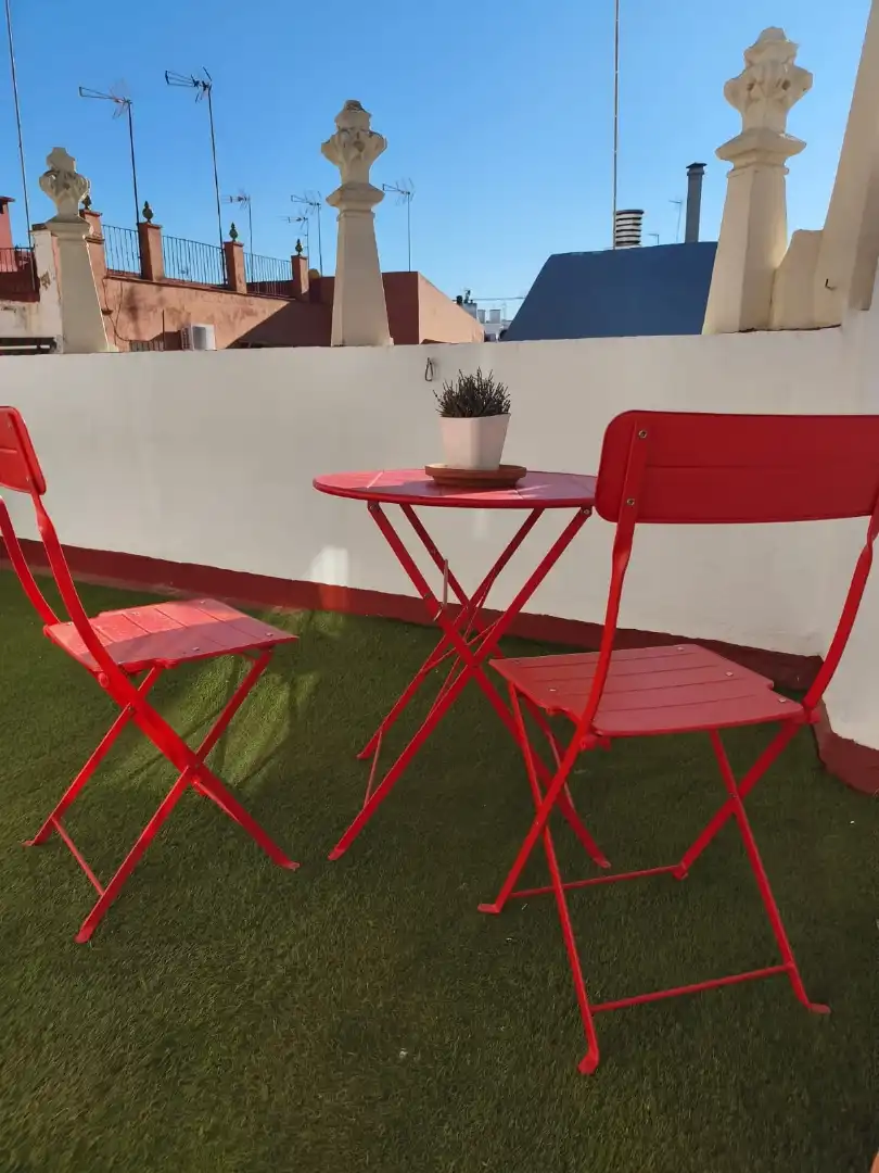 Terrassa de Àtic de lloguer en Sevilla amb Aire condicionat, Calefacció i Jardí privat