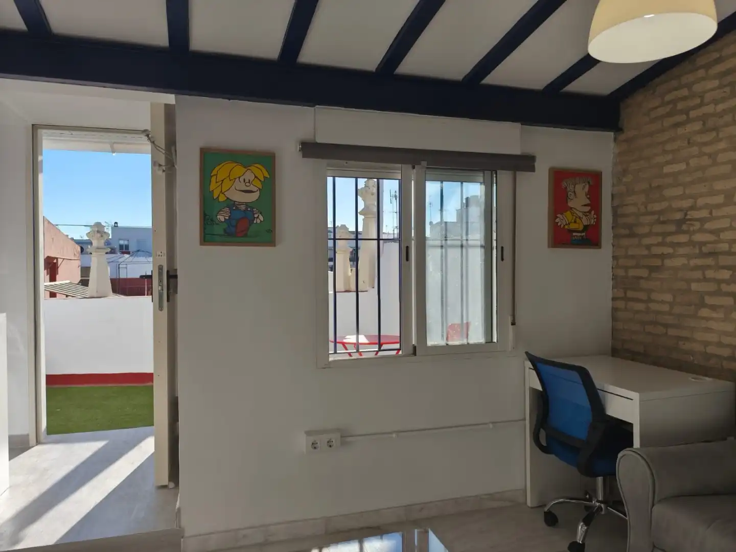 Terrassa de Àtic de lloguer en Sevilla amb Aire condicionat, Calefacció i Jardí privat