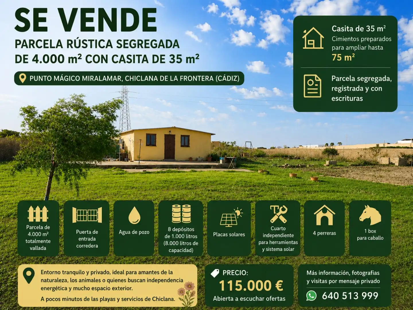 Traster en venda en Chiclana de la Frontera