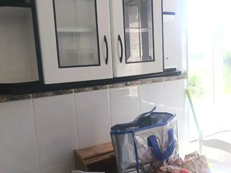 Cocina de Planta baja de alquiler en Leiro con Calefacción, Jardín privado y Trastero