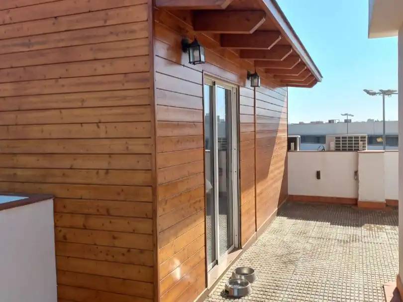 Terraza de Casa adosada de alquiler en San Vicente del Raspeig / Sant Vicent del Raspeig con Aire acondicionado, Calefacción y Jardín privado