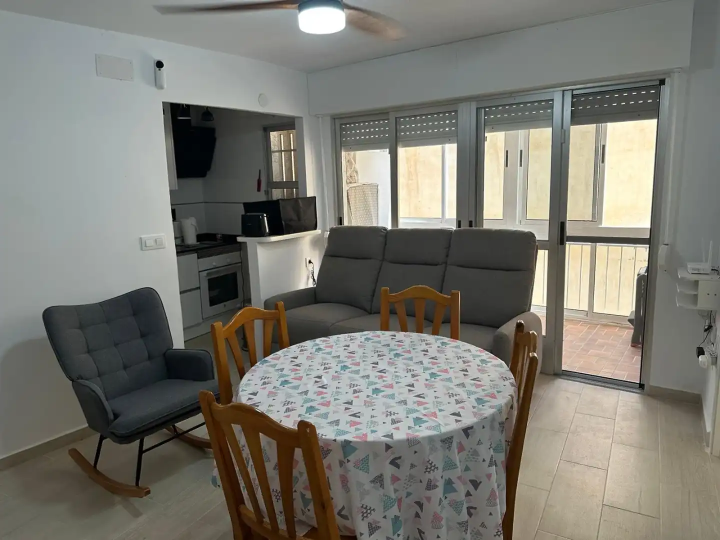 Living room of Flat for rent in Pilar de la Horadada  with Air Conditioner, Heating and Furnished