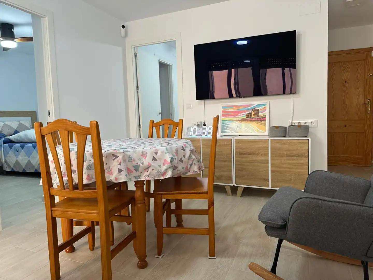 Dining room of Flat for rent in Pilar de la Horadada  with Air Conditioner, Heating and Furnished