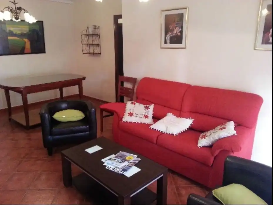 Living room of Flat for rent in Huelva  with Air Conditioner, Furnished and Balcony
