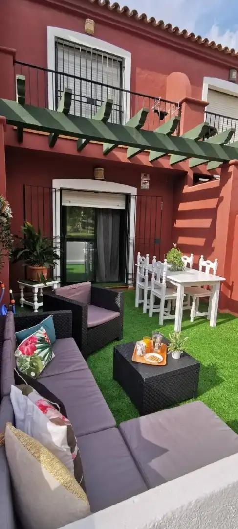 Terraza de Dúplex de alquiler en Chiclana de la Frontera con Jardín privado, Terraza y Amueblado