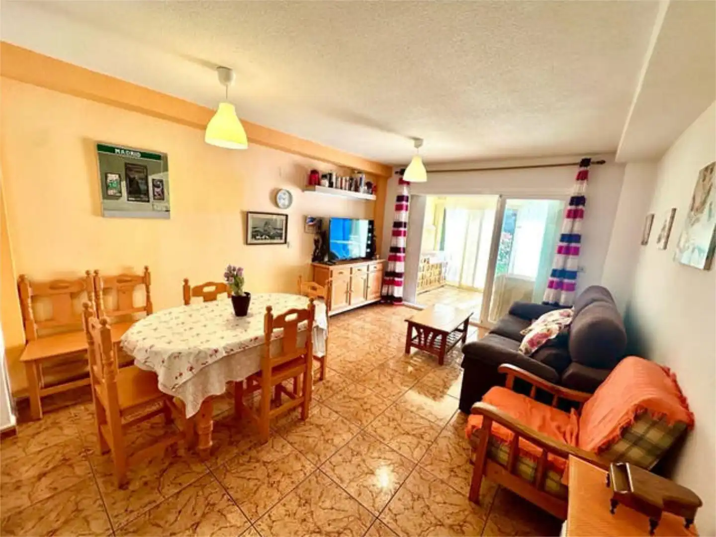 Wohnung zur Miete in Manzanera - Tosal Wohnzimmer von Wohnung zur Miete in Calpe / Calp mit Heizung, Privatgarten und Terrasse