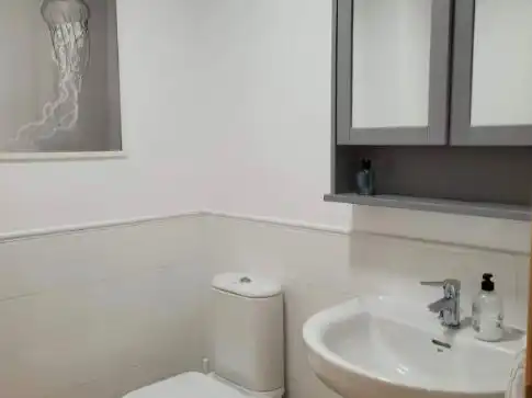 Flat for rent in Rego do Can, 17, Miño Bathroom of Flat for rent in Miño with Heating, Private garden and Parquet flooring
