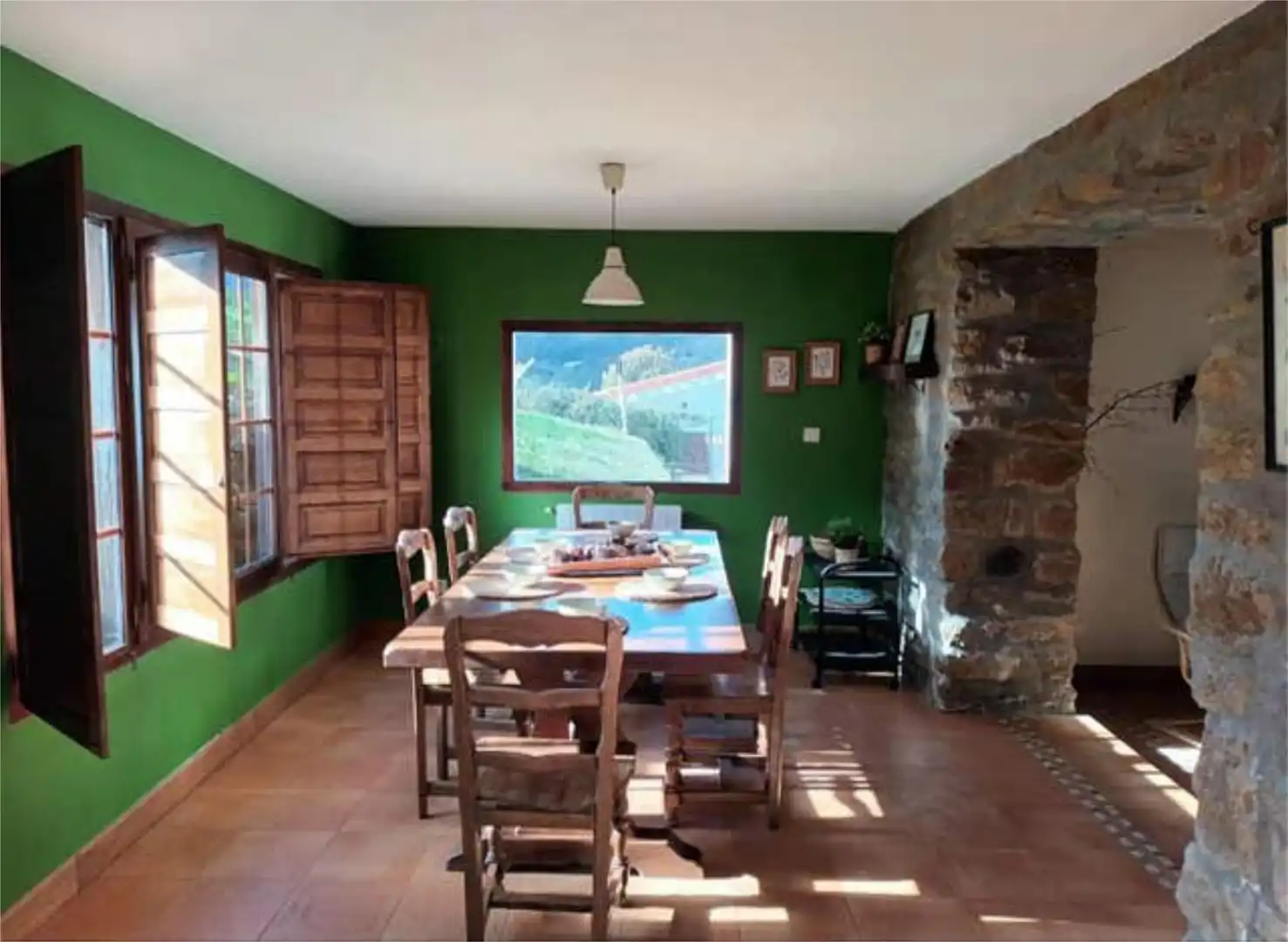 Casa o chalet de alquiler en Alonsotegi Comedor de Casa o chalet de alquiler en Alonsotegi con Calefacción, Jardín privado y Terraza