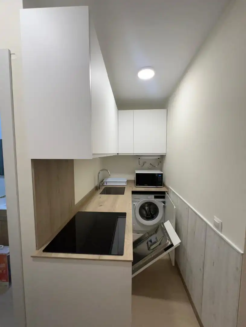 Cocina de Apartamento de alquiler en Torremolinos con Aire acondicionado, Calefacción y Terraza