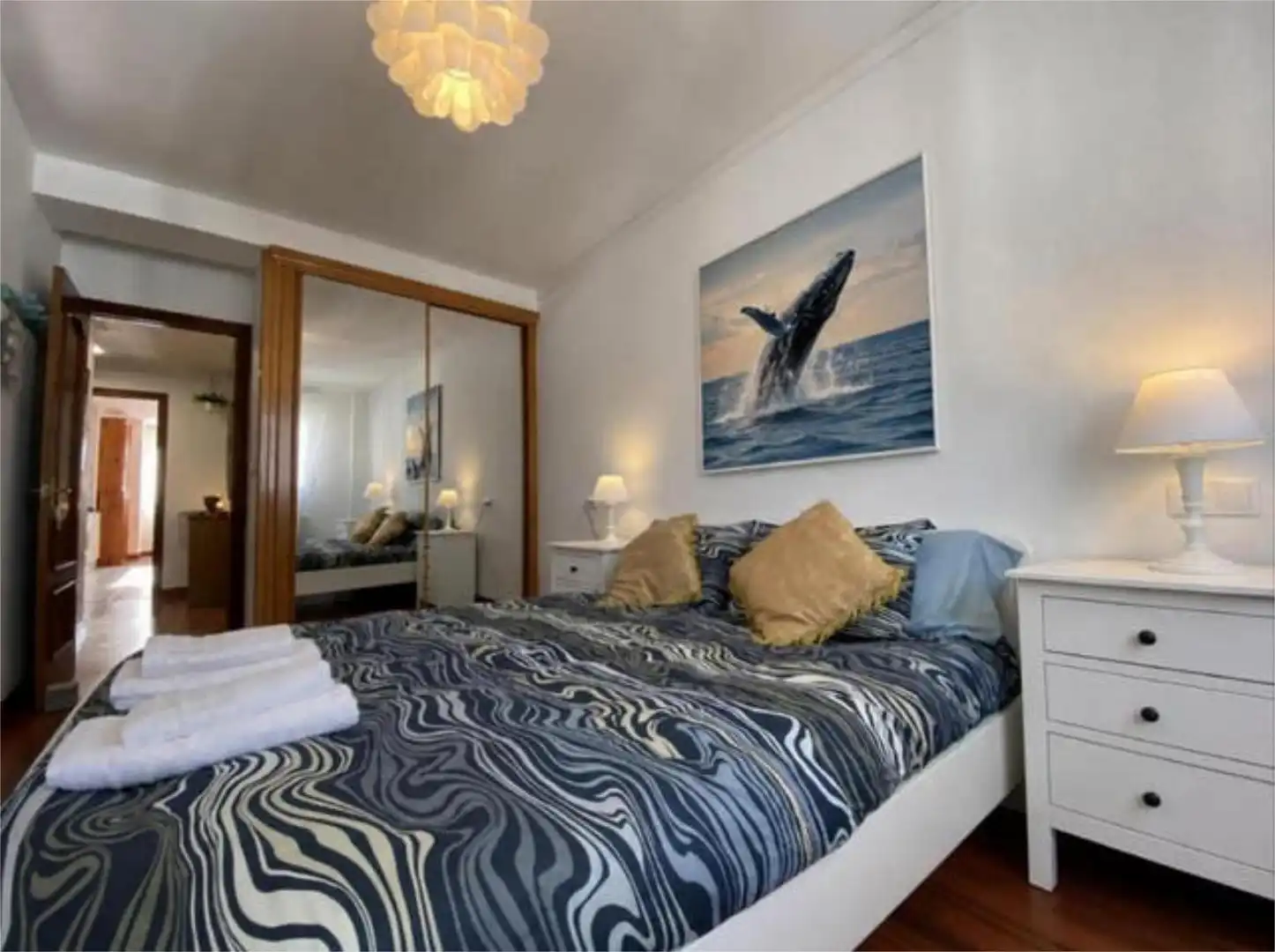 Apartament de lloguer a Contrueces Dormitori de Apartament de lloguer en Gijón