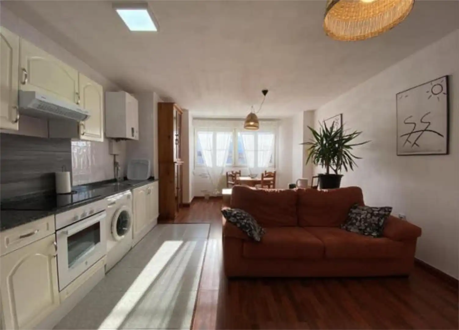 Apartament de lloguer a Contrueces Sala d'estar de Apartament de lloguer en Gijón
