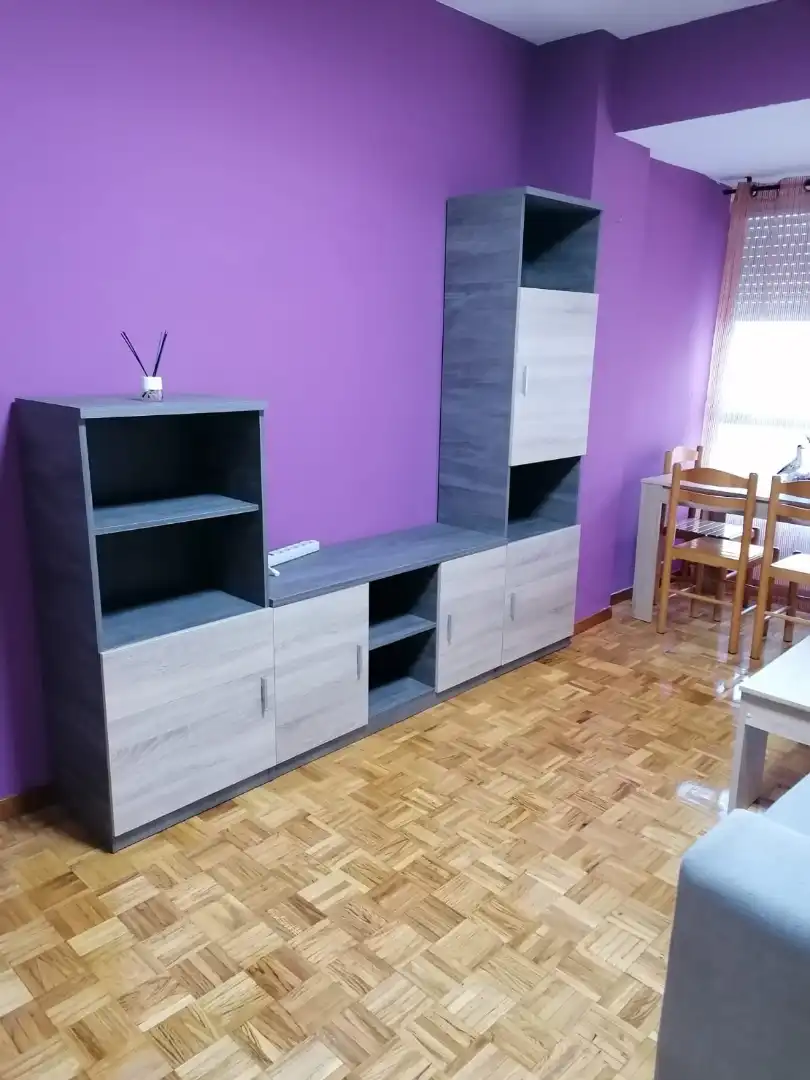 Sala de estar de Piso de alquiler en Ourense Capital  con Calefacción, Parquet y Amueblado