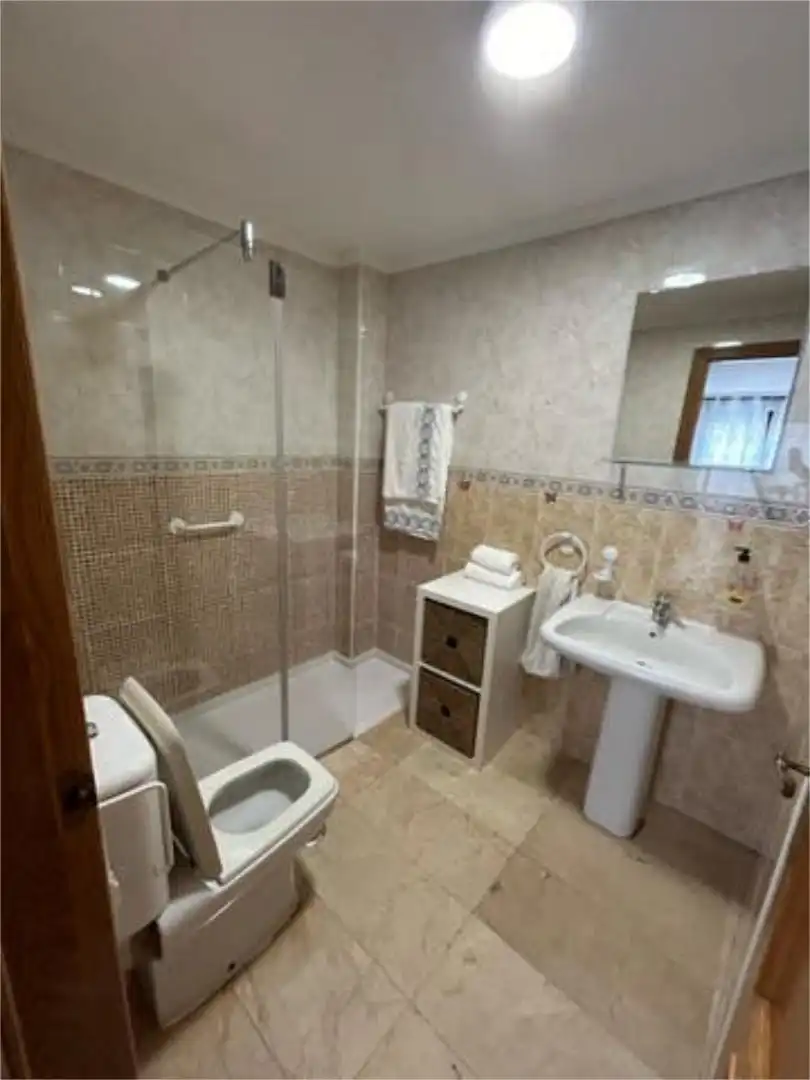 Apartments for rent in El Ejido - Santa Ana Bathroom of Apartments for rent in León Capital with Heating, Terrace and Furnished