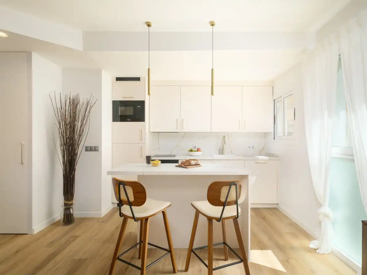 Cocina de Piso de alquiler en Málaga Capital con Aire acondicionado