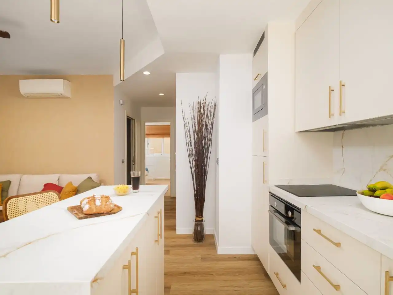 Cocina de Piso de alquiler en Málaga Capital con Aire acondicionado