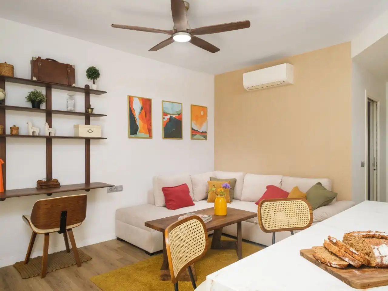 Sala de estar de Piso de alquiler en Málaga Capital con Aire acondicionado