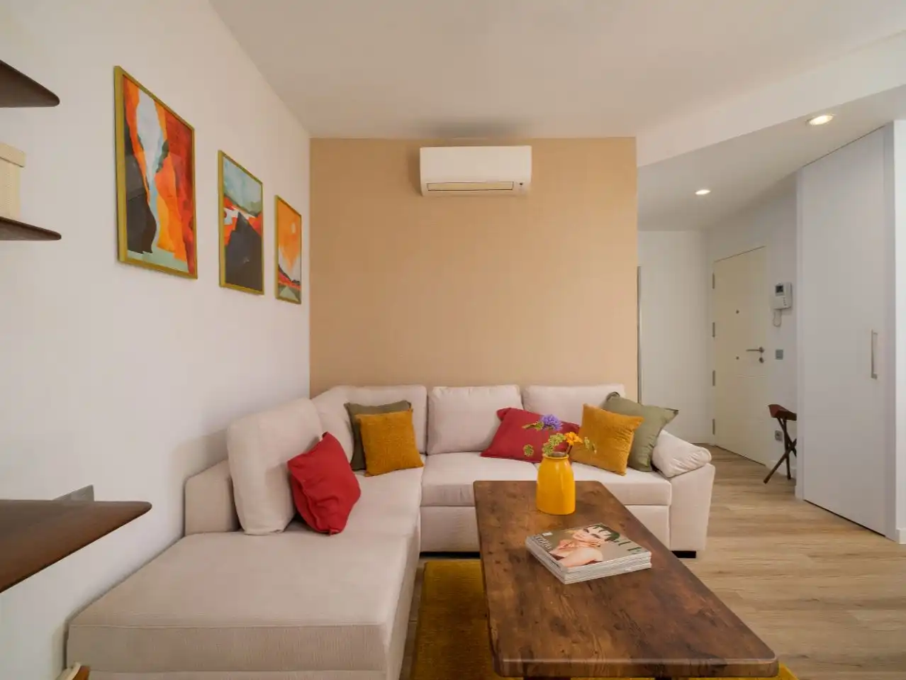 Sala de estar de Piso de alquiler en Málaga Capital con Aire acondicionado