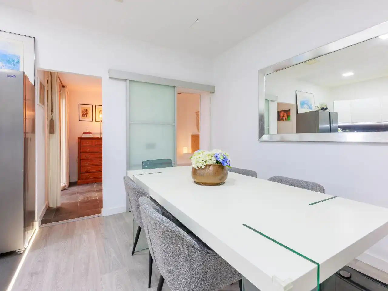 Flat for sale in Carrer del Torrent de L'olla, 42, Vila de Gràcia Dining room of Flat for sale in Barcelona Capital with Air Conditioner