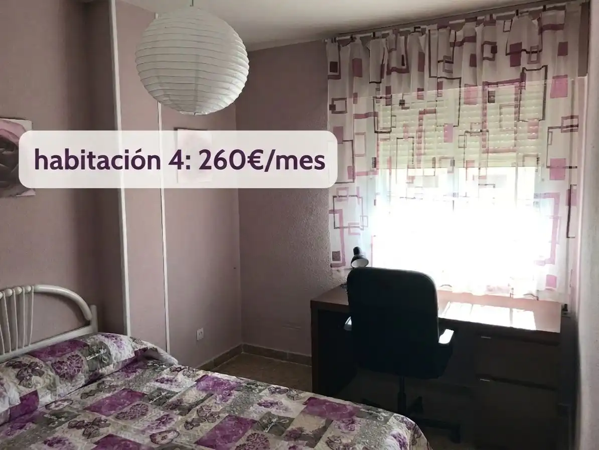Habitación de Piso para compartir en Ciudad Real con Calefacción, Terraza y Amueblado