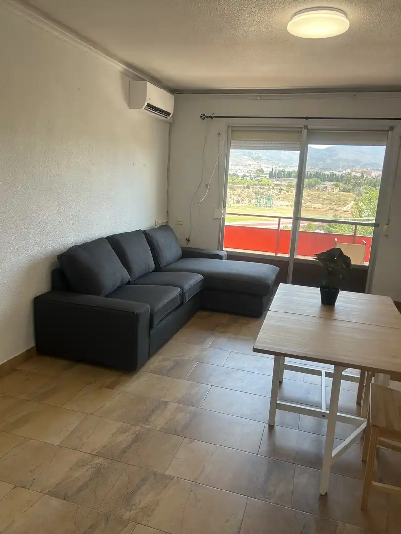 Pis de lloguer a Calle Río Vinalopó, 76, San Crispín - Huerta Nueva-Estación Sala d'estar de Pis de lloguer en Elda amb Aire condicionat, Calefacció i Moblat