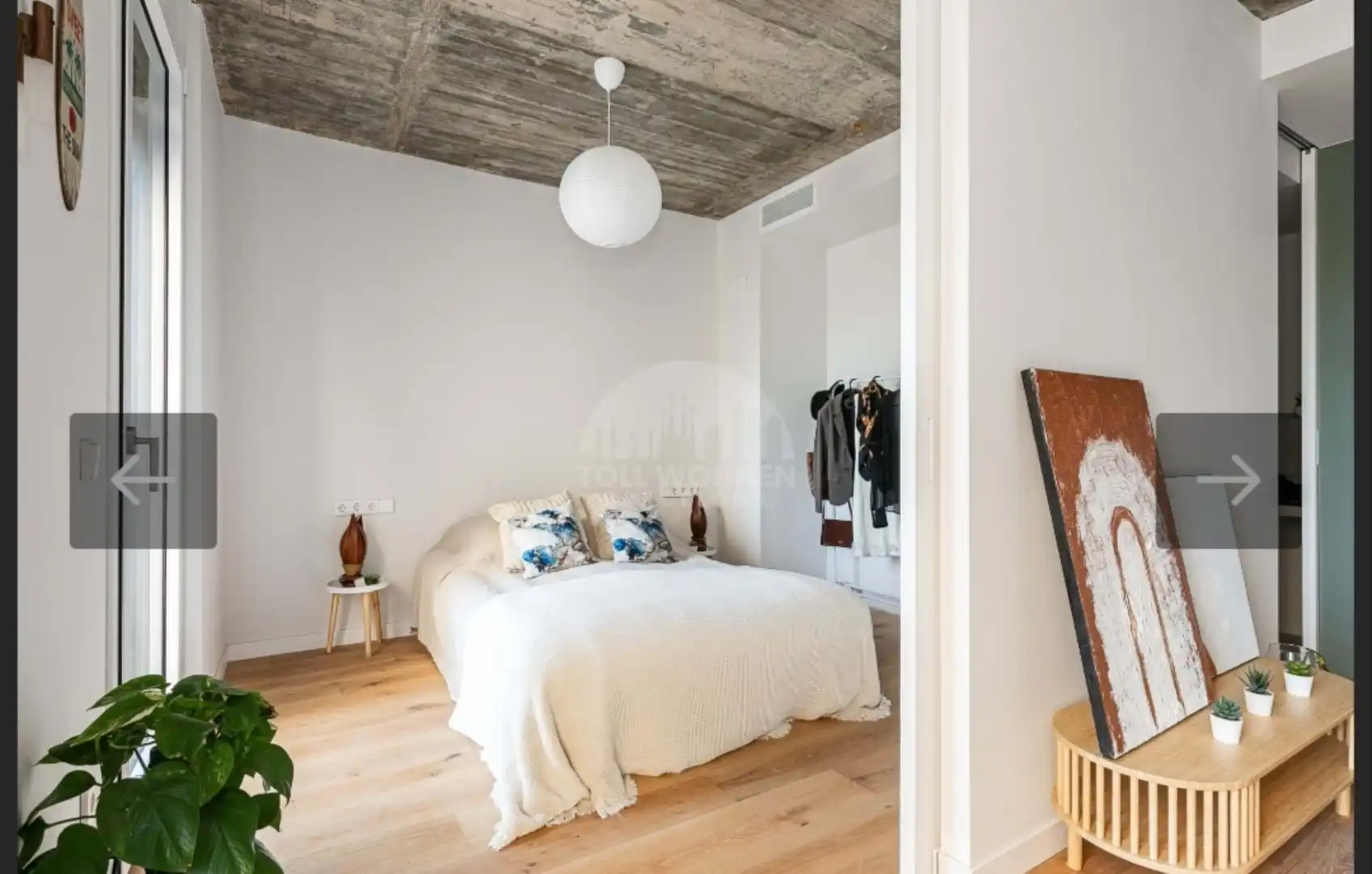 Schlafzimmer von Wohnung zum Verkauf in  Barcelona Capital mit Klimaanlage und Balkon