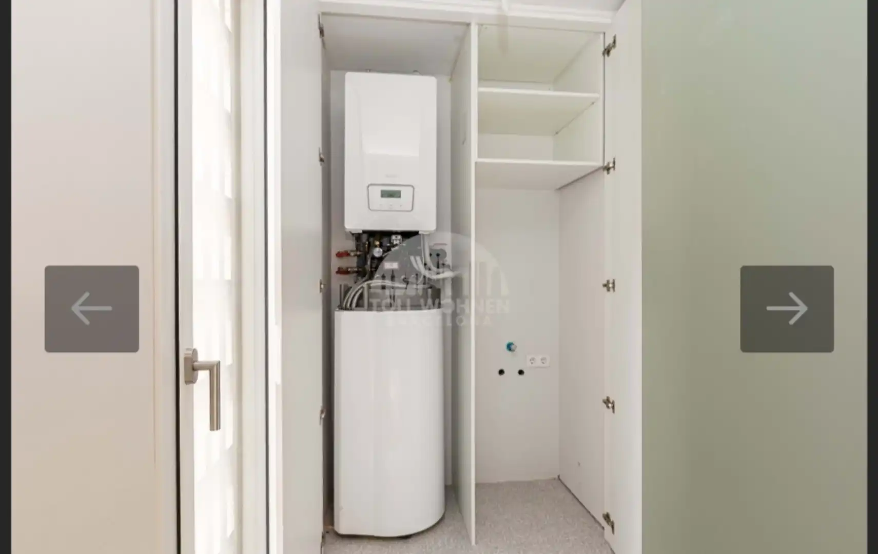 Schlafzimmer von Wohnung zum Verkauf in  Barcelona Capital mit Klimaanlage und Balkon