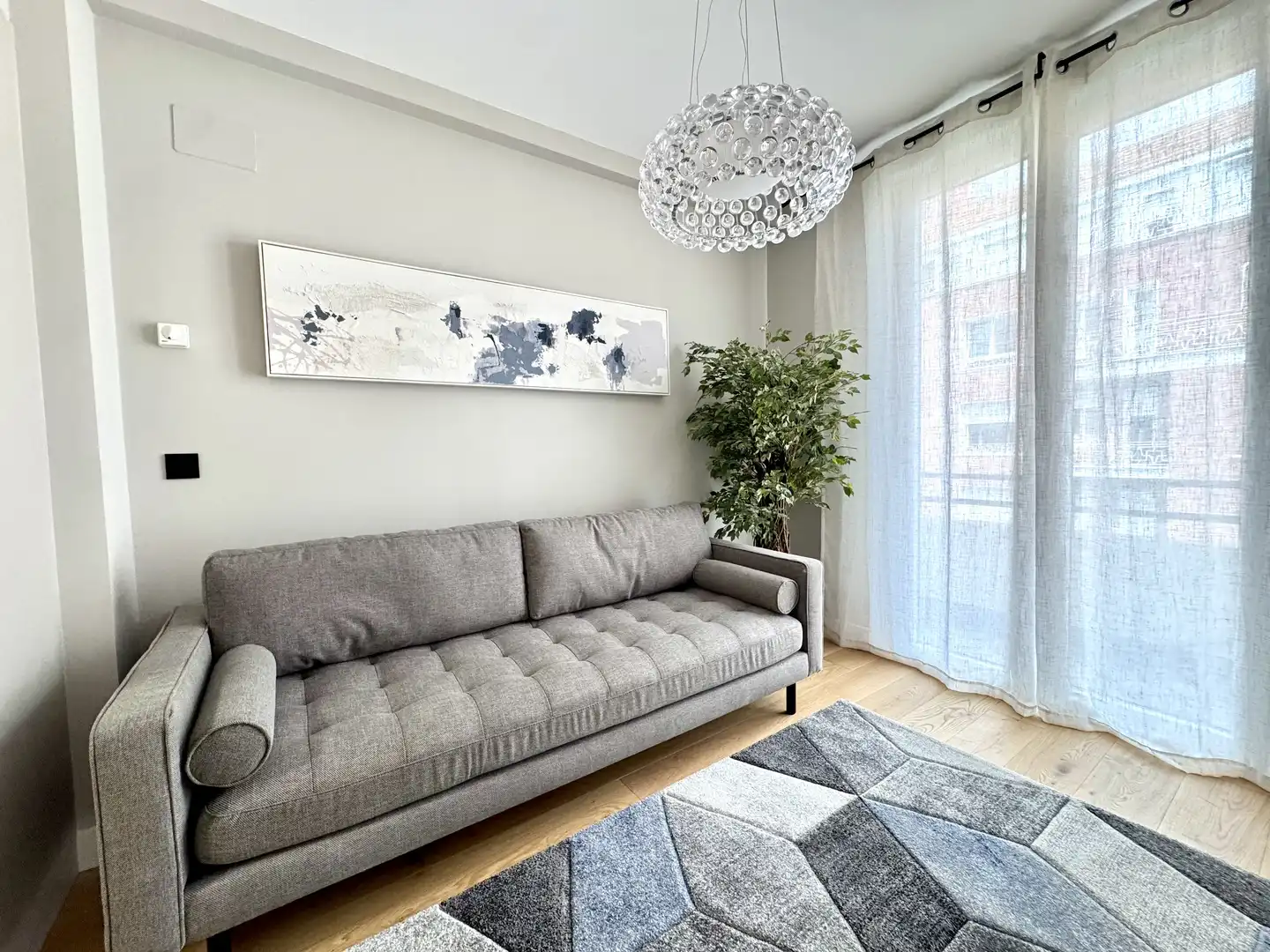 Piso en venta en Gregorio de la Revilla Zumarkalea, 18, Zona Indautxu Sala de estar de Piso en venta en Bilbao con Terraza
