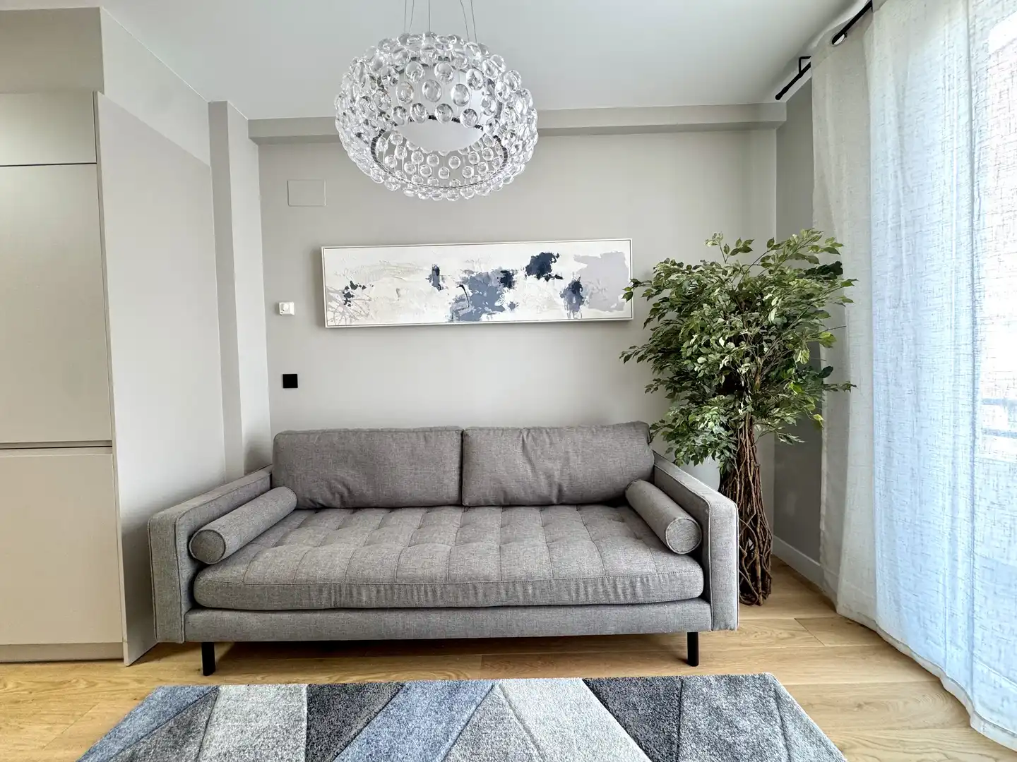 Piso en venta en Gregorio de la Revilla Zumarkalea, 18, Zona Indautxu Sala de estar de Piso en venta en Bilbao con Terraza
