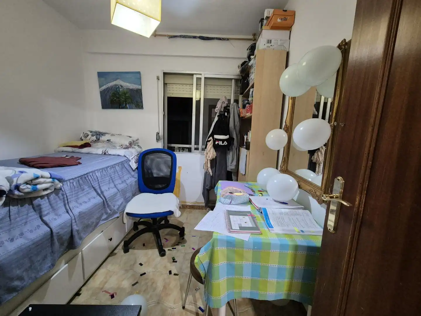 Pis en venda a Avenida de Pablo Neruda, 34, Portazgo Dormitori de Pis en venda en Madrid amb Calefacció, Terrassa i Moblat
