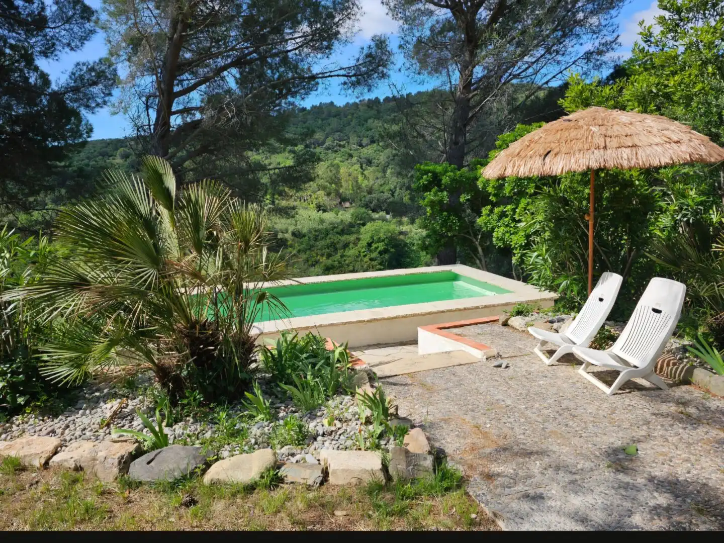 Country house zum Verkauf in Partida Aubagues, 34, L'Albiol Schwimmbecken von Country house zum Verkauf in L'Albiol mit Heizung, Privatgarten und Terrasse