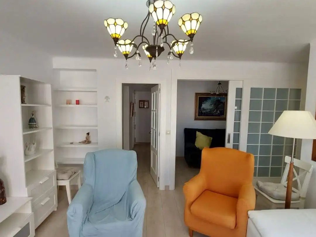 Sala de estar de Piso de alquiler en Almería con Aire acondicionado, Parquet y Amueblado