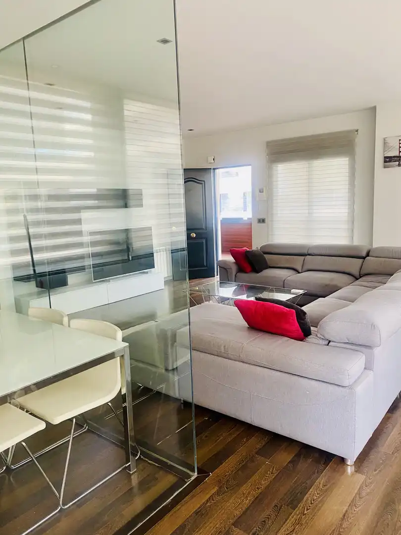 Piso de alquiler en Carrer Francisco Soler, 17, Elche / Elx Sala de estar de Piso de alquiler en Elche / Elx con Aire acondicionado, Terraza y Piscina
