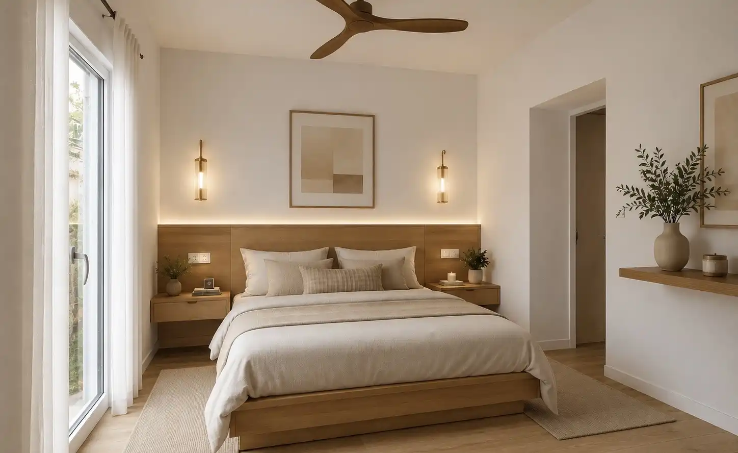 Houses for sale in Bailén, 6, Los Molinos Bedroom of Houses for sale in Alcalá de Guadaira with Air Conditioner, Private garden and Parquet flooring