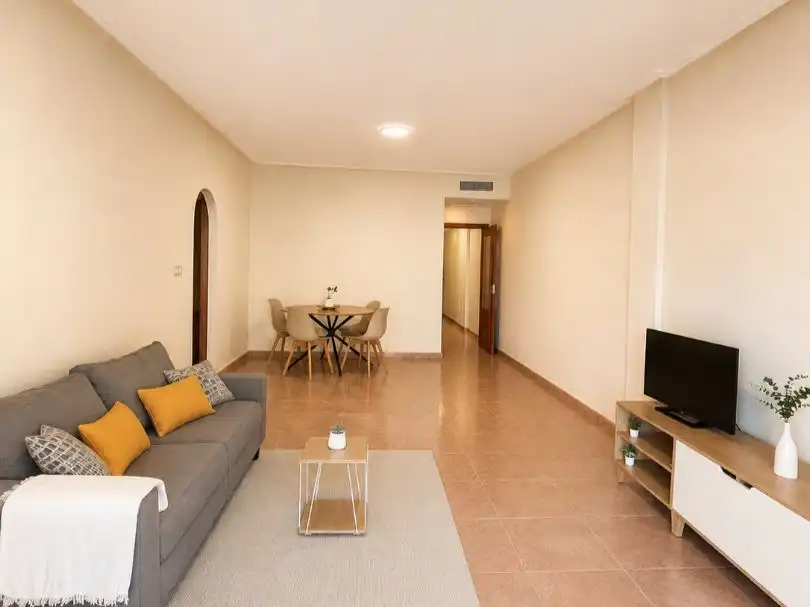 Living room of Flat for sale in Bigastro  with Terrace, Furnished and Balcony